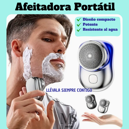 Mini Afeitadora Portátil Recargable