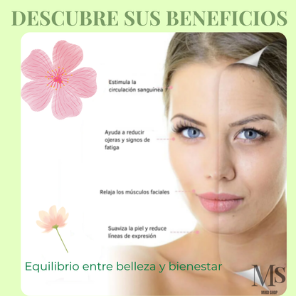 Rodillo de Jade Para Masaje Facial