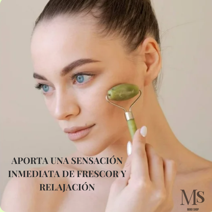 Rodillo de Jade Para Masaje Facial